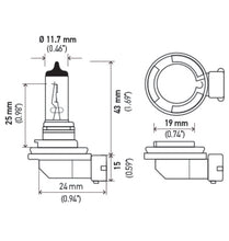画像をギャラリービューアに読み込む, Hella Optilux H8 12V/35W XB Xenon White Bulb (pair)