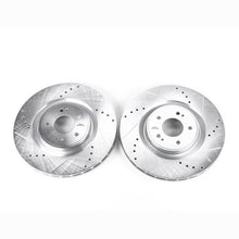 画像をギャラリービューアに読み込む, Power Stop 2008 Mitsubishi Lancer Front Evolution Drilled &amp; Slotted Rotors - Pair