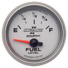 画像をギャラリービューアに読み込む, Autometer Ultra-Lite II 2-1/16in 0 OHMS Empty / 90 OHMS Full Electronic Fuel Level Gauge