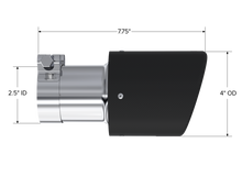 画像をギャラリービューアに読み込む, MBRP Universal Carbon Fiber Tip 4in OD / 2.5in Inlet / 7.7in L