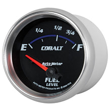 画像をギャラリービューアに読み込む, AutoMeter Gauge Fuel Level 2-5/8in. 73 Ohm(e) to 10 Ohm(f) Elec Cobalt