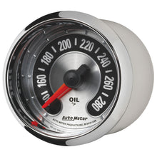 画像をギャラリービューアに読み込む, Autometer American Muscle 2-1/16in Full Sweep Electric Digital Stepper 140-280 Deg F Oil Temp Gauge