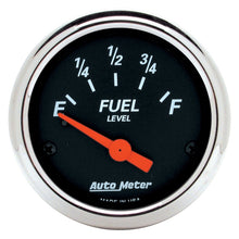 画像をギャラリービューアに読み込む, AutoMeter Gauge Fuel Level 2-1/16in. 0 Ohm(e) to 30 Ohm(f) Elec Designer Black
