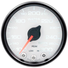 画像をギャラリービューアに読み込む, Autometer Spek-Pro Gauge Water Temp 2 1/16in 300f Stepper Motor W/Peak &amp; Warn Wht/Blk