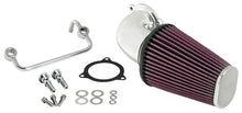 画像をギャラリービューアに読み込む, K&amp;N 08-10 Harley-Davidson Touring Models Performance Intake Kit - Bright Aluminized