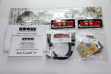 画像をギャラリービューアに読み込む, Kooks 2016+ Chevrolet Camaro SS 1 7/8in x 3in SS Longtube Headers w/ Green Catted Connection Pipes
