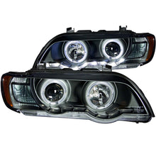 画像をギャラリービューアに読み込む, ANZO 2000-2003 BMW X5 Projector Headlights w/ Halo Black