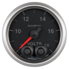 画像をギャラリービューアに読み込む, Autometer Elite 52.4mm Peak &amp; Warn w/ Electronic Control 8-18 Volt Voltmeter