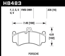 画像をギャラリービューアに読み込む, Hawk 08 Porsche 911 Targa 4/4S/03-05 911 GT2/04-08 GT3/07-08 Turbo DTC-70 Race Front Brake Pads