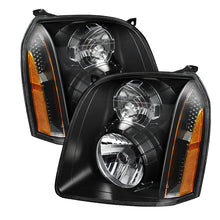 画像をギャラリービューアに読み込む, xTune GMC Yukon Denali 07-14 Crystal Headlights Black HD-JH-GYD07-AM-BK