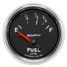 画像をギャラリービューアに読み込む, AutoMeter Gauge Fuel Level 2-1/16in. 73 Ohm(e) to 10 Ohm(f) Elec Gs