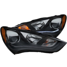 画像をギャラリービューアに読み込む, ANZO 2013-2015 Hyundai Genesis Projector Headlights w/ Plank Style Design Black (HID Compatible)