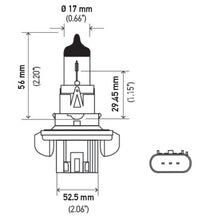 画像をギャラリービューアに読み込む, Hella Bulb H13 9008 12V 60/55W Xen Ylw