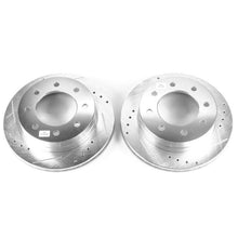 画像をギャラリービューアに読み込む, Power Stop 2003 Chevrolet Silverado 1500 HD Rear Evolution Drilled &amp; Slotted Rotors - Pair