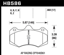 画像をギャラリービューアに読み込む, Hawk AP Racing CP7040 DTC-70 Race Brake Pads