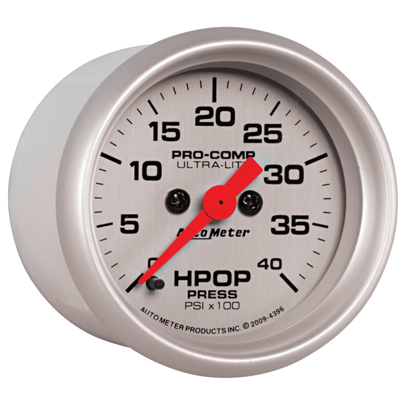 Autometer Ultra-Lite 2 1/16in Electrical 0-4000 PSI High Press Oil Pressure Gauge 94-07 Ford 7.3L