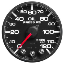 画像をギャラリービューアに読み込む, Autometer Spek-Pro - Nascar 2-1/16in Oil Press 0-120 psi Bfb Ecu