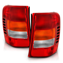画像をギャラリービューアに読み込む, ANZO 1999-2004 Jeep Grand Cherokee Taillight Red/Clear Lens (OE Replacement)