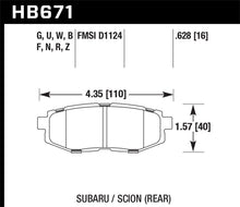 画像をギャラリービューアに読み込む, Hawk 2013-2014 Scion FR-S Base 2dr Coupe HPS 5.0 Rear Brake Pads