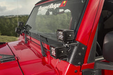 画像をギャラリービューアに読み込む, Rugged Ridge 97-06 Jeep Wrangler TJ Textured Black Dual A-Pillar Light Mount