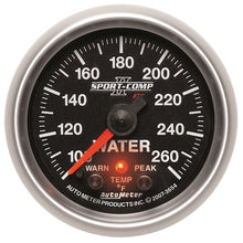 画像をギャラリービューアに読み込む, Autometer Sport-Comp II 52.4mm 100-260 Deg F Water Temp Peak &amp; Warn w/ Electronic Control Gauge