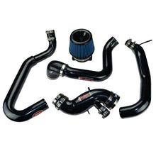 画像をギャラリービューアに読み込む, Injen 03-06 Evo 8/9/MR Cast Aluminum Intake System w/ Full Intercooler Piping Black Short Ram Intake