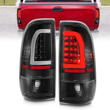 画像をギャラリービューアに読み込む, ANZO 1997-2003 Ford F-150 LED Tail Lights w/ Light Bar Black Housing Clear Lens