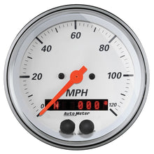 画像をギャラリービューアに読み込む, Autometer Arctic White 3-3/8in Electric Speedometer with 2-1/16in Volt/Water/Oil/Fuel