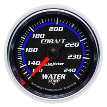 画像をギャラリービューアに読み込む, Autometer Cobalt 52mm 120-240 Deg F Mechanical Water Temperature Gauge