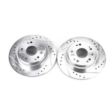 画像をギャラリービューアに読み込む, Power Stop 02-04 Acura RL Rear Evolution Drilled &amp; Slotted Rotors - Pair