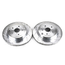 画像をギャラリービューアに読み込む, Power Stop 08-14 Subaru Impreza Rear Evolution Drilled &amp; Slotted Rotors - Pair