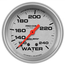 画像をギャラリービューアに読み込む, Autometer Ultra-Lite 66.7mm 120-240 Deg F Mechanical Water Temperature Gauge - White