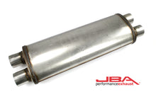 画像をギャラリービューアに読み込む, JBA Universal Chambered 304SS Muffler 22x8x5 2.5in Dual In/Dual Out