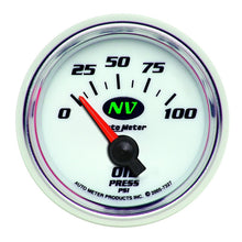 画像をギャラリービューアに読み込む, AutoMeter Gauge Oil Pressure 2-1/16in. 100PSI Electric NV