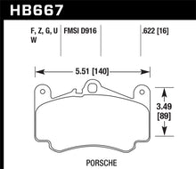 画像をギャラリービューアに読み込む, Hawk 09 Porsche 911 Carrera S w/ Iron Discs Front DTC-70 Race Brake Pads