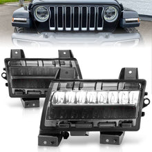 画像をギャラリービューアに読み込む, ANZO 2018-2021 Jeep Wrangler LED Side Markers Chrome Housing Smoke Lens w/ Seq. Signal Sport Bulb