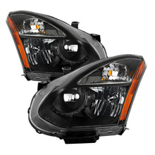 画像をギャラリービューアに読み込む, xTune Nissan Rogue 08-14 Halogen Model Only OEM Style Headlights-Black HD-JH-NROG08-AM-BK