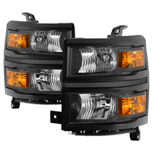 画像をギャラリービューアに読み込む, Spyder Chevrolet Silverado 1500 14-15 (Non-HD) OEM Style Headlights - Black HD-JH-CS14-AM-BK