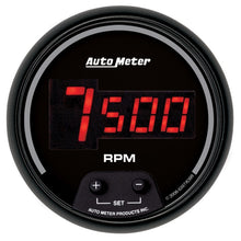 画像をギャラリービューアに読み込む, AutoMeter Gauge Tach 3-3/8in. 10K RPM In-Dash Digital Black Dial W/ Red Led