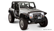 画像をギャラリービューアに読み込む, Bushwacker 07-18 Jeep Wrangler Flat Style Flares 4pc Fits 2-Door Sport Utility Only - Black