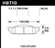 画像をギャラリービューアに読み込む, Hawk 11-19 Ford Explorer / Taurus HPS 5.0 Front Brake Pads