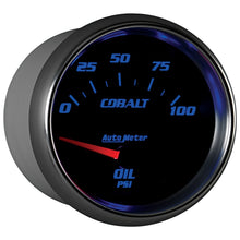 画像をギャラリービューアに読み込む, Autometer Cobalt 66.7mm 0-100 PSI Oil Pressure Gauge