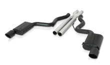 画像をギャラリービューアに読み込む, Gibson 15-17 Ford Mustang GT 5.0L 3in Cat-Back Dual Exhaust - Black Elite (Ceramic)