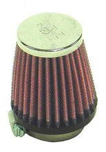 画像をギャラリービューアに読み込む, K&amp;N Universal Chrome Filter 1 9/16 inch FLG / 2 5/8 inch Bottom / 2 inch Top / 3 inch Height