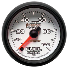 画像をギャラリービューアに読み込む, Autometer Phantom II 52.4mm Full Sweep Electronic 0-100psi Fuel Pressure Gauge