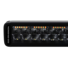 画像をギャラリービューアに読み込む, Go Rhino Xplor Blackout Combo Series Dbl Row LED Light Bar w/Amber (Side/Track Mount) 40in. - Blk