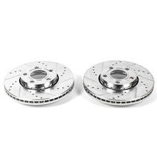 画像をギャラリービューアに読み込む, Power Stop 2005 Audi A4 Front Evolution Drilled &amp; Slotted Rotors - Pair