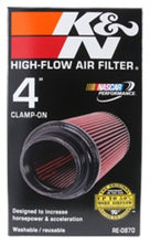 画像をギャラリービューアに読み込む, K&amp;N Universal Rubber Filter 4inch FLG / 6inch OD-B / 4-5/8inch OD-T / 9inch H