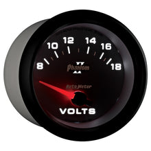 画像をギャラリービューアに読み込む, Autometer Phantom II 2-5/8in 18V Electric Voltmeter Gauge