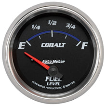画像をギャラリービューアに読み込む, Autometer Cobalt 66.7mm 240-33 ohms Short Sweep Electronic Fuel Level Gauge